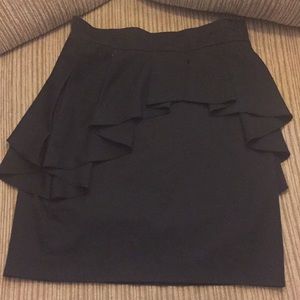 Black fringed Bebe skirt